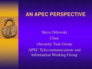 AN APEC PERSPECTIVE