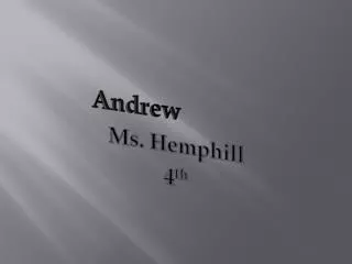 Ms. Hemphill 4 th