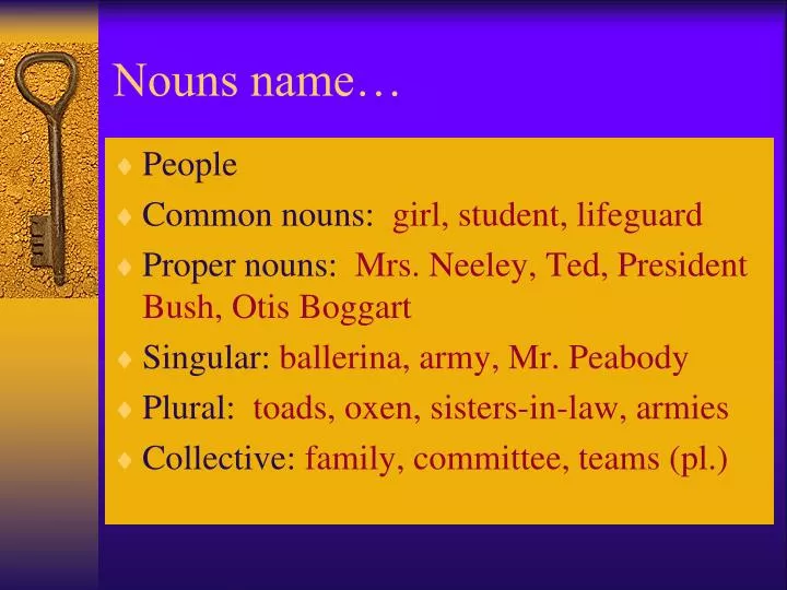 nouns name
