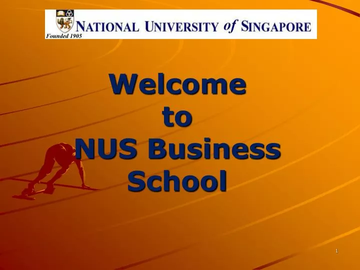 welcome to nus business school