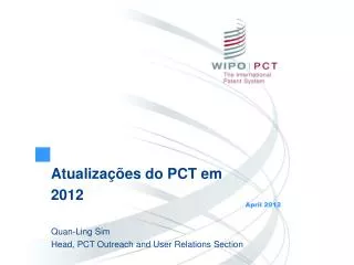 Atualizações do PCT em 2012
