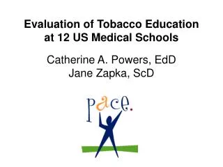 Evaluation of Tobacco Education at 12 US Medical Schools Catherine A. Powers, EdD Jane Zapka, ScD