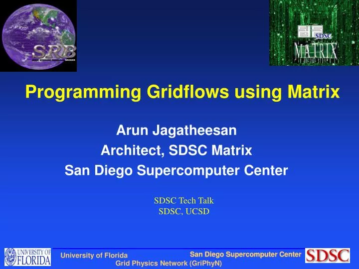programming gridflows using matrix