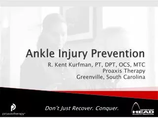 Ankle Injury Prevention