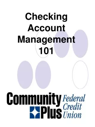 Checking Account Management 101