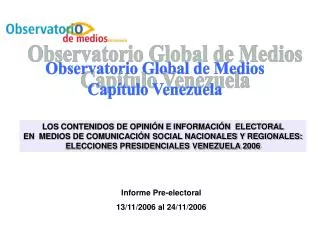 Observatorio Global de Medios Capítulo Venezuela