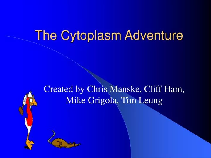 the cytoplasm adventure