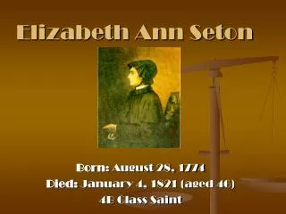 Elizabeth Ann Seton