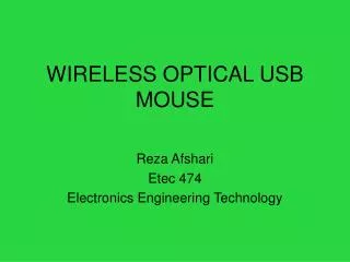 WIRELESS OPTICAL USB MOUSE