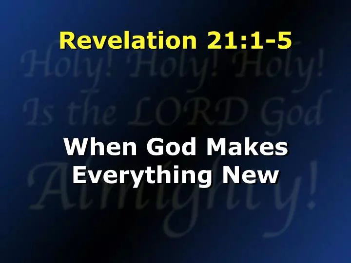 revelation 21 1 5