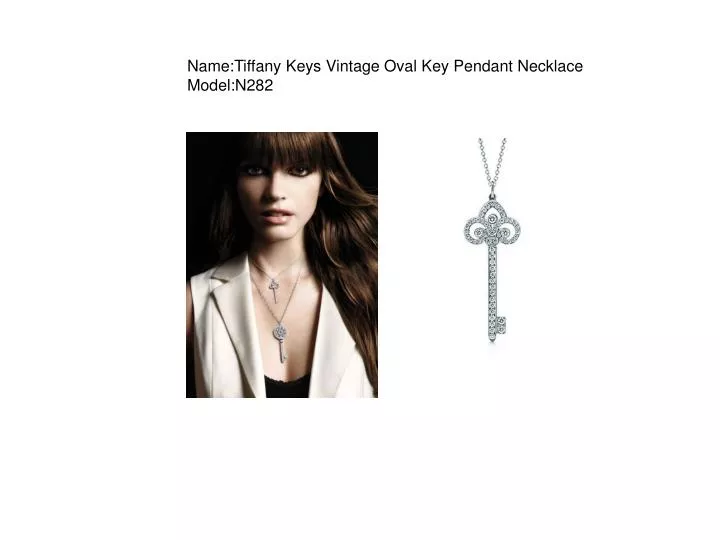 name tiffany keys vintage oval key pendant necklace model n282