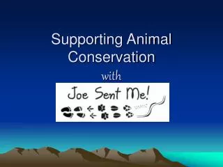 Supporting Animal Conservation with