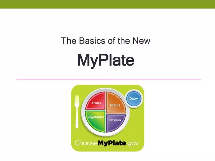 the basics of the new myplate