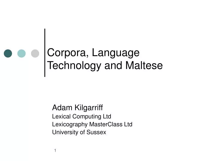 corpora language technology and maltese