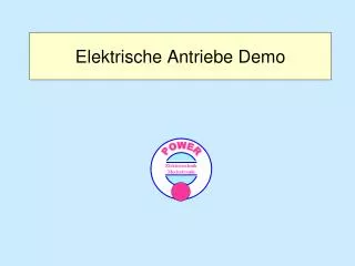 elektrische antriebe demo