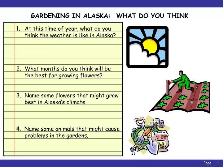gardening in alaska what do you think