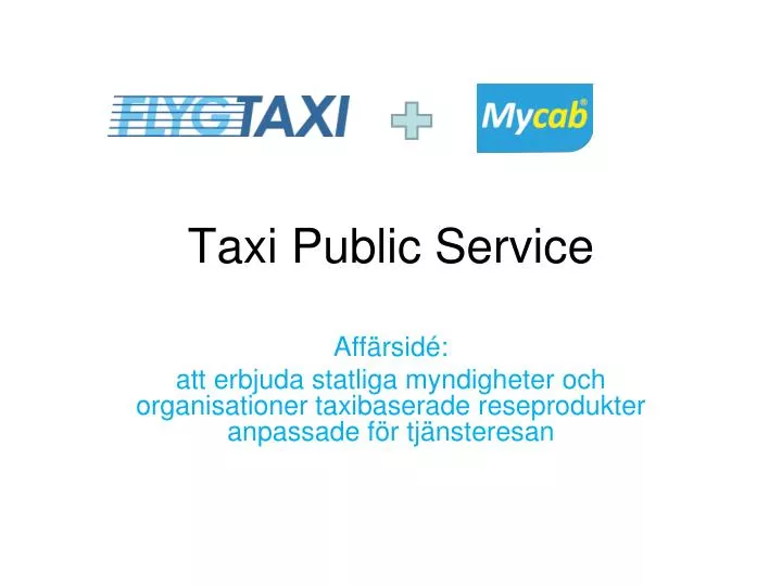 taxi public service