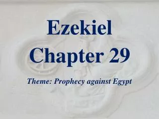 Ezekiel Chapter 29