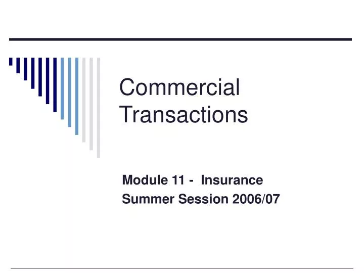 commercial transactions