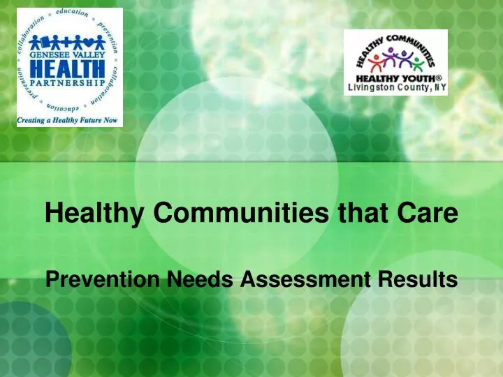 healthy communities that care