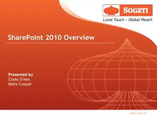 SharePoint 2010 Overview