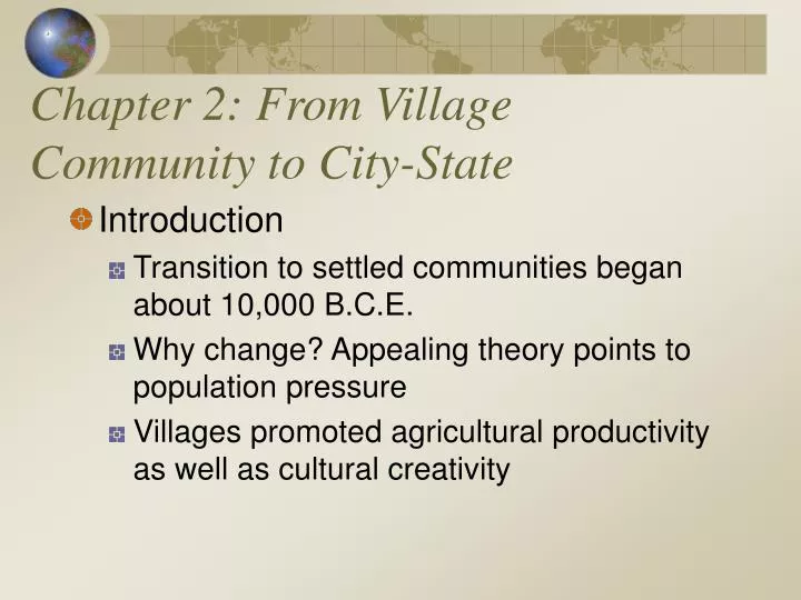 chapter 2 from village community to city state