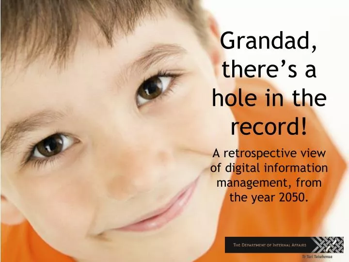 grandad there s a hole in the record