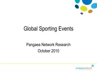 Global Sporting Events