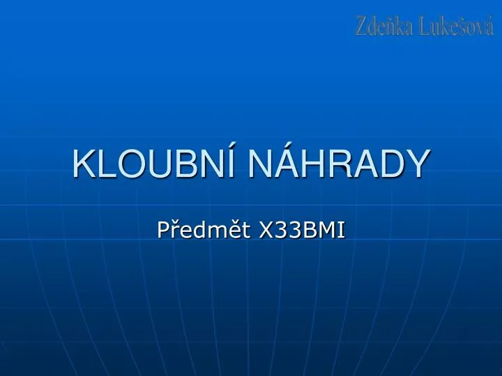 kloubn n hrady