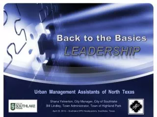 Urban Management Assistants of North Texas