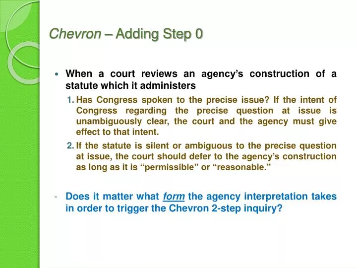 chevron adding step 0