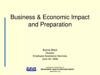 Business &amp; Economic Impact and Preparation