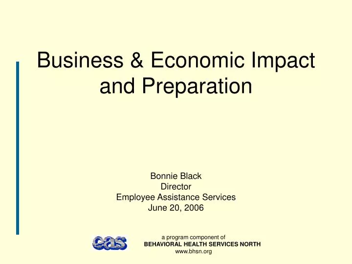 business economic impact and preparation