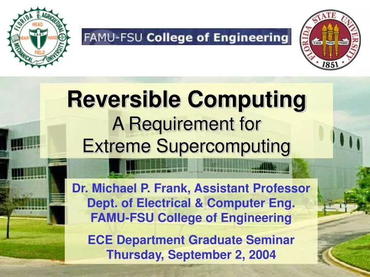 reversible computing a requirement for extreme supercomputing
