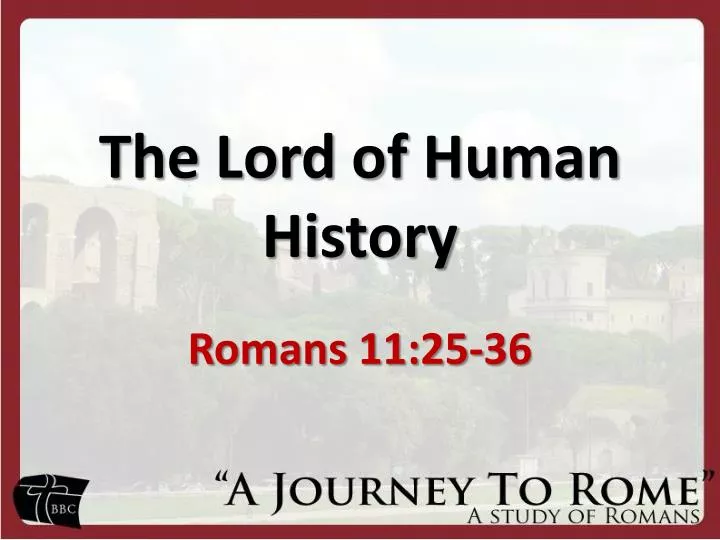 the lord of human history