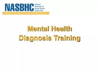 Mental Health Diagnosis Training