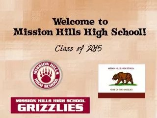 Welcome to Mission Hills High School!