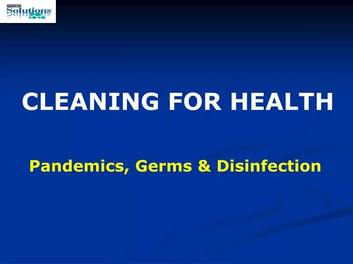 pandemics germs disinfection