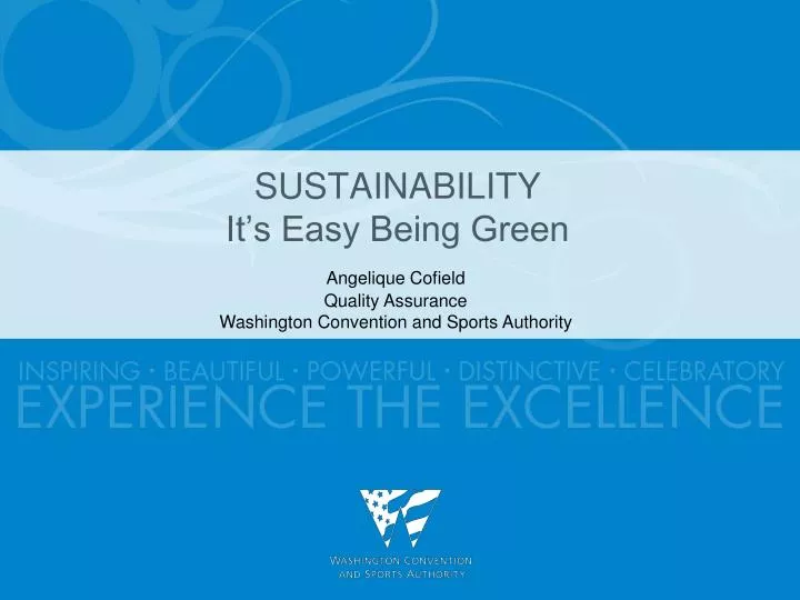 sustainability it s easy being green