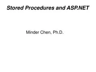Minder Chen, Ph.D.