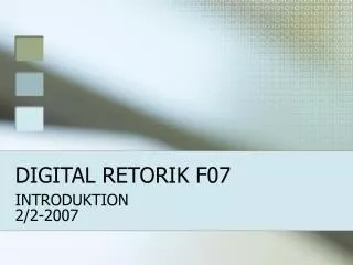 DIGITAL RETORIK F07