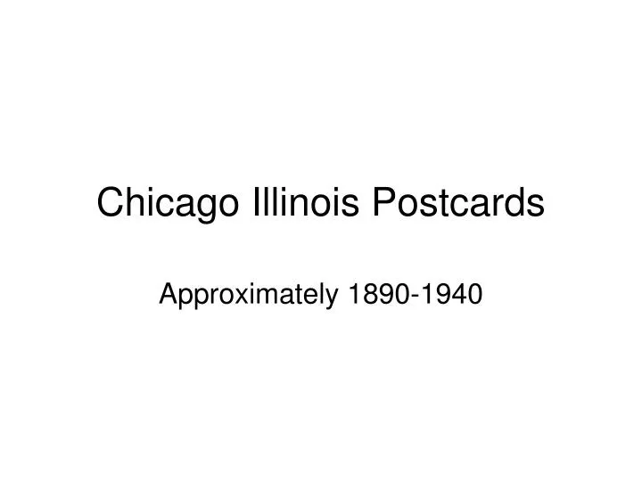 chicago illinois postcards