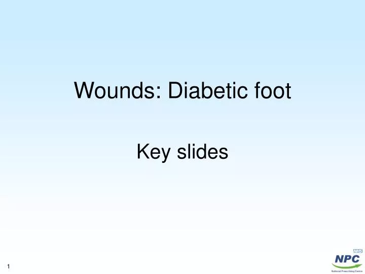 wounds diabetic foot