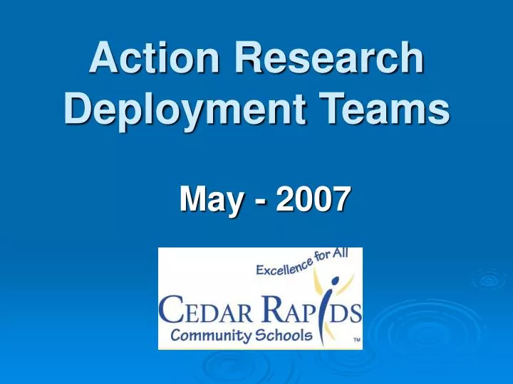action research deployment teams