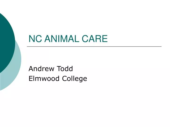 nc animal care