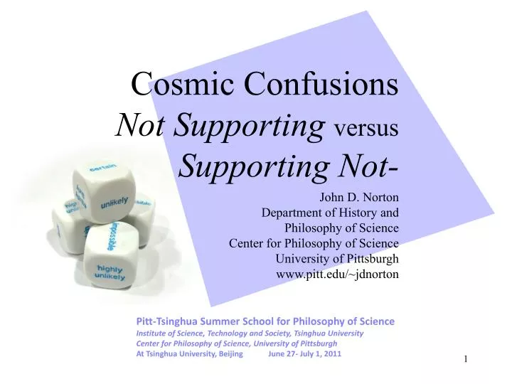 cosmic confusions not supporting versus supporting not