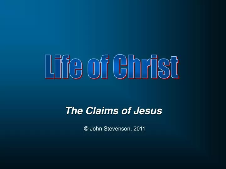 the claims of jesus