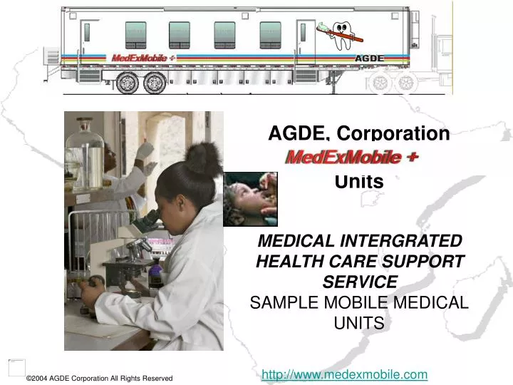 agde corporation units medical intergrated health care support service sample mobile medical units