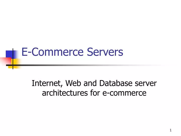 e commerce servers