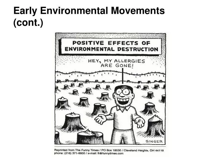 early environmental movements cont